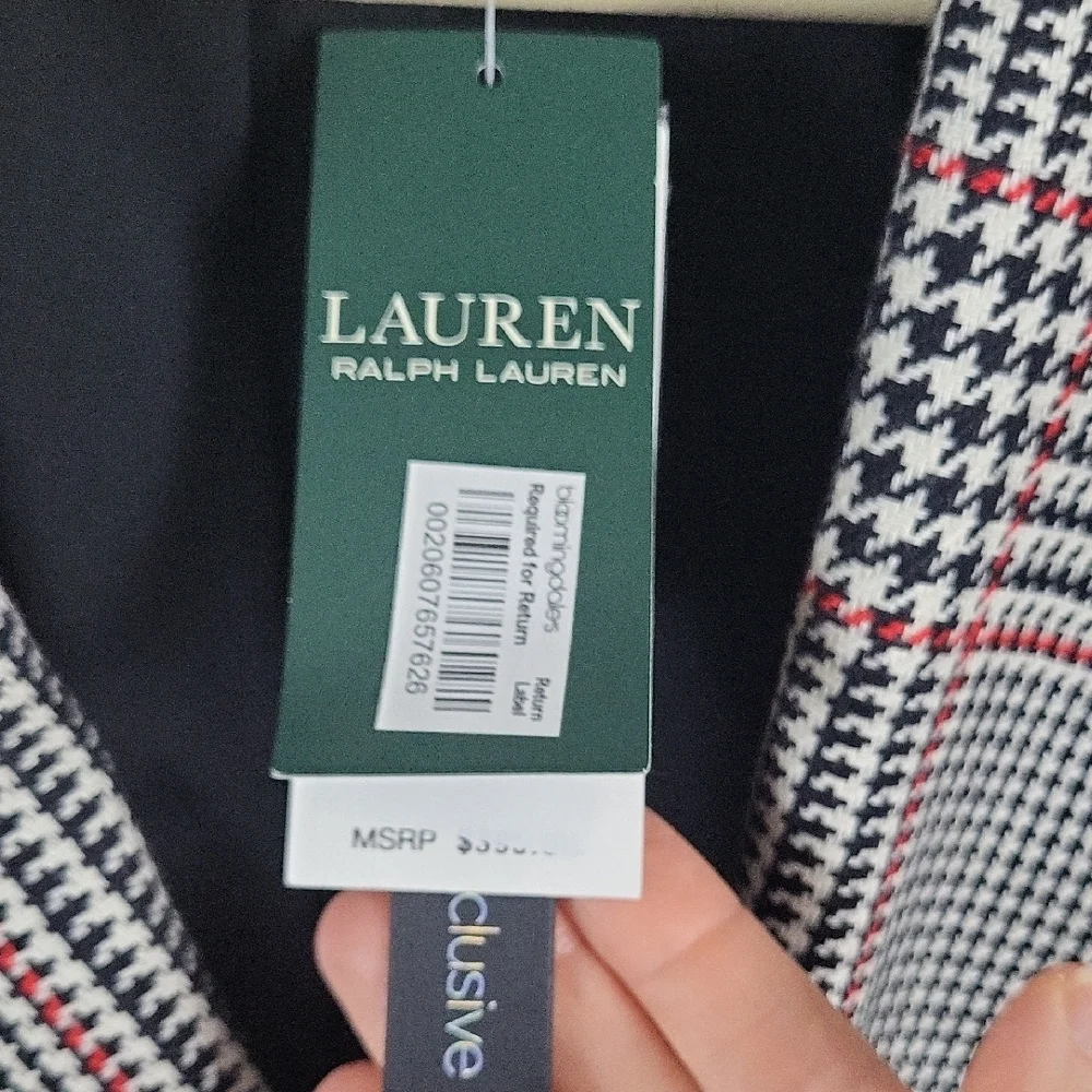 Lauren Ralph Lauren Women's Double Breasted Blazer, Size 16, NEW - Picture 4 of 11